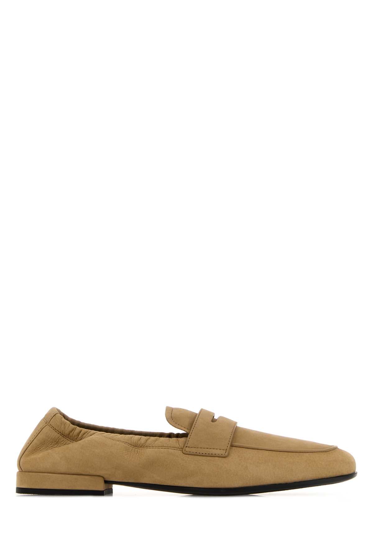Prada Women Beige Nabuk Shuffle Loafers PRADA