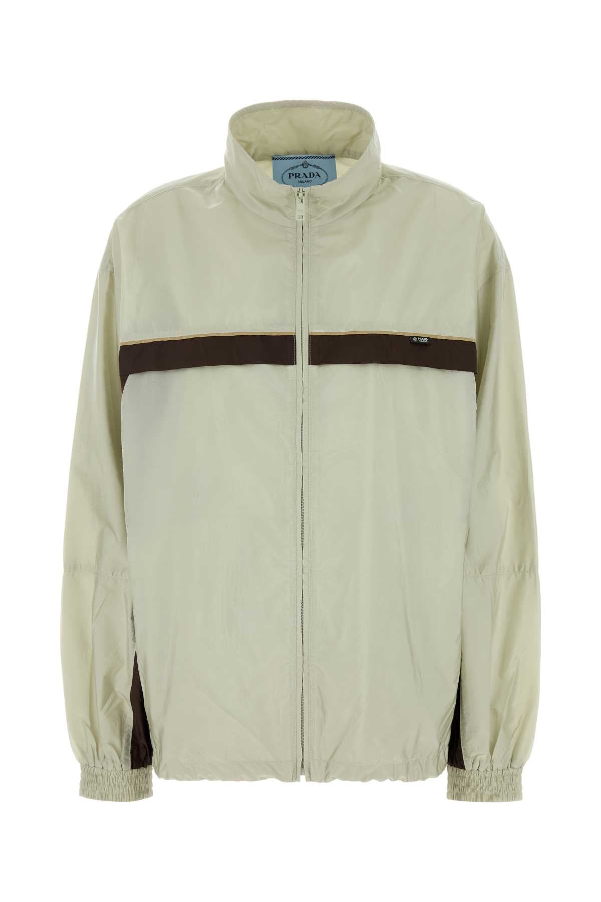 Prada Women Two-Tone Re-Nylon Windbreaker PRADA