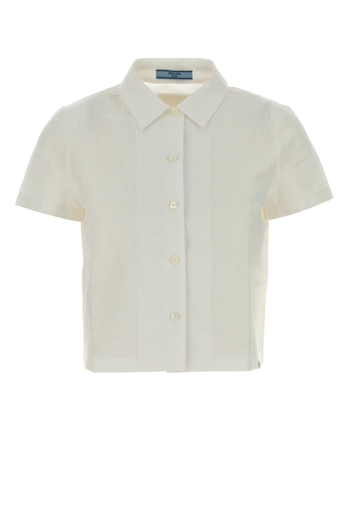 Prada Women White Cotton Shirt PRADA