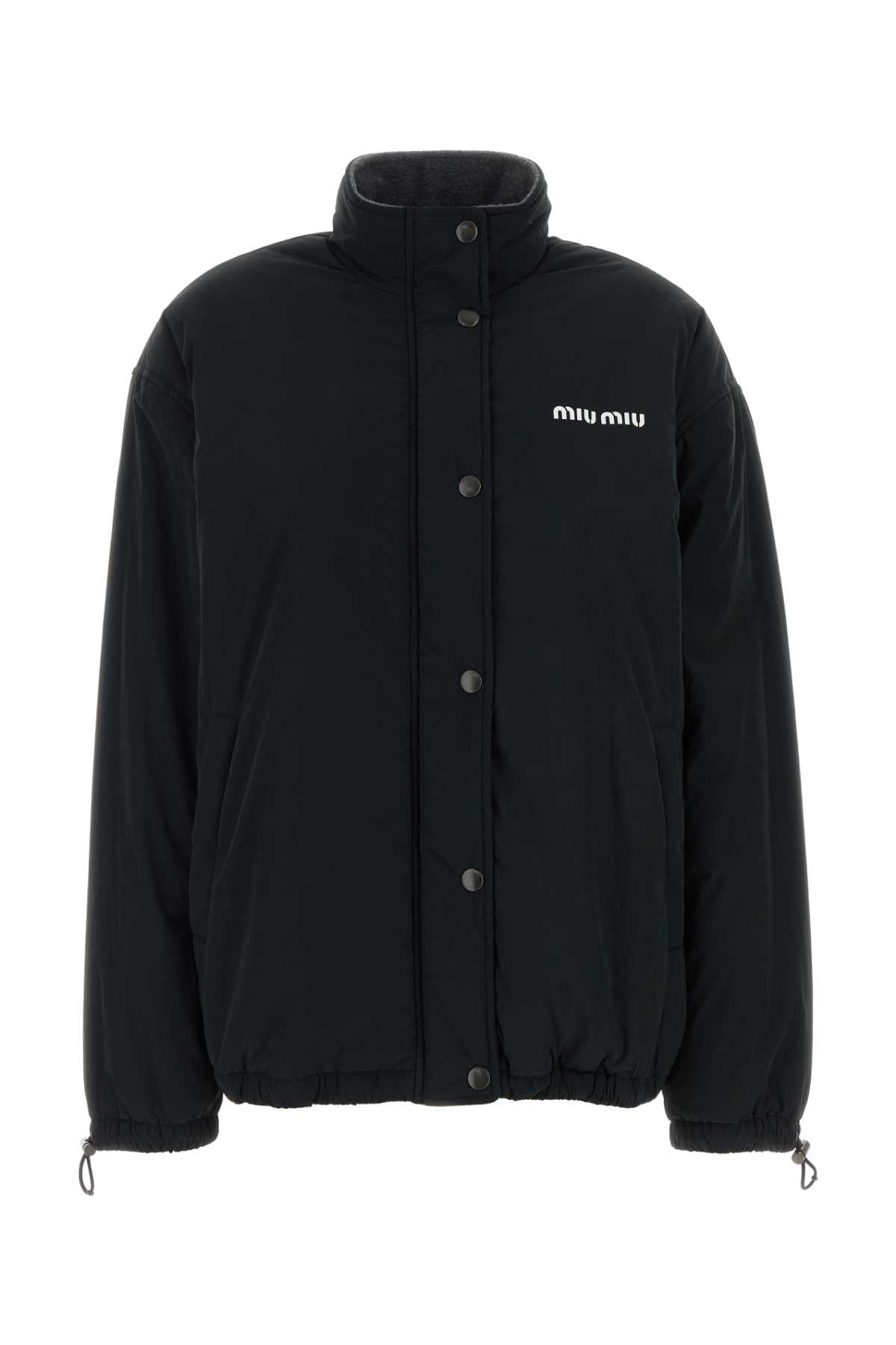 Miu Miu Women Black Polyester Padded Jacket MIU MIU
