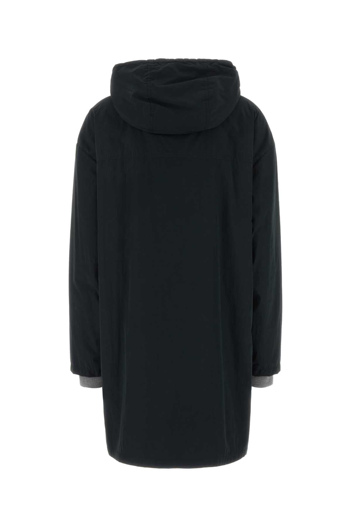 Miu Miu Women Black Polyester Blend Parka MIU MIU