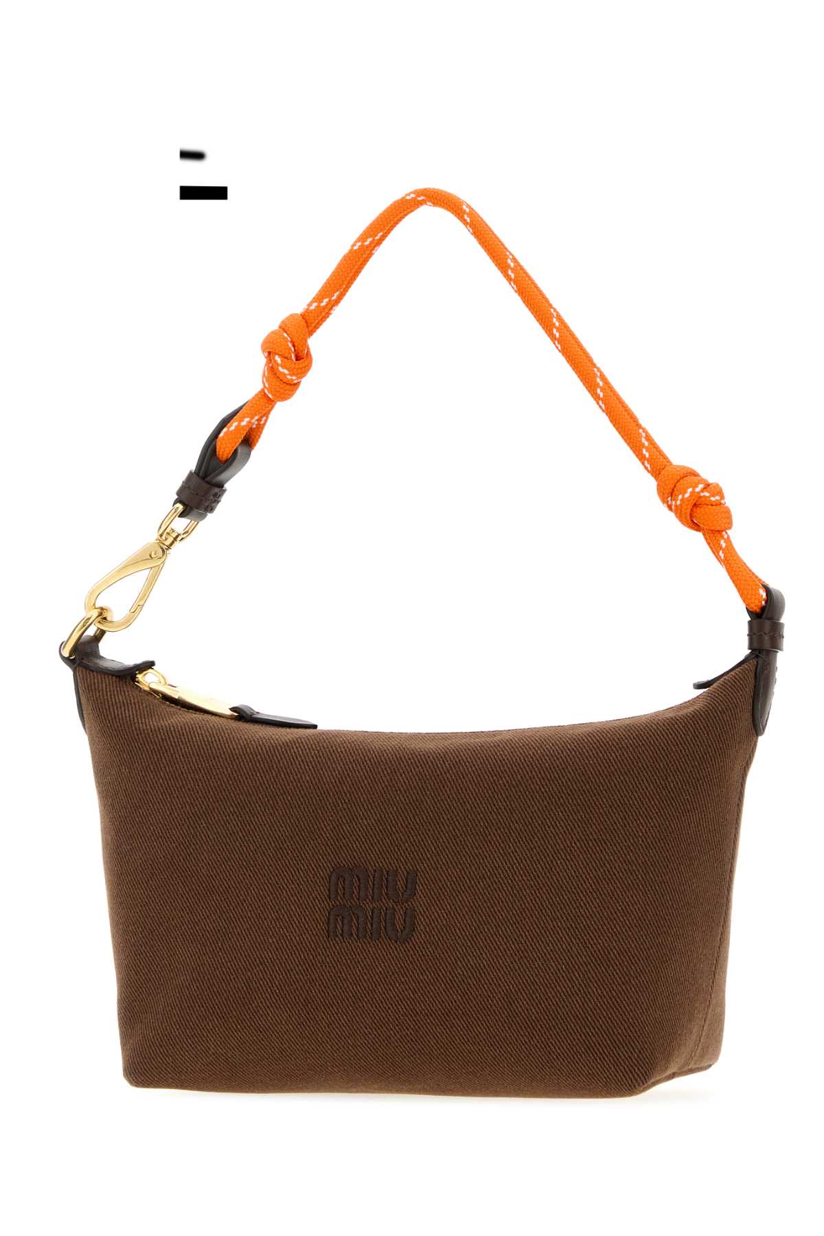 Miu Miu Women Brown Gabardine Handbag MIU MIU