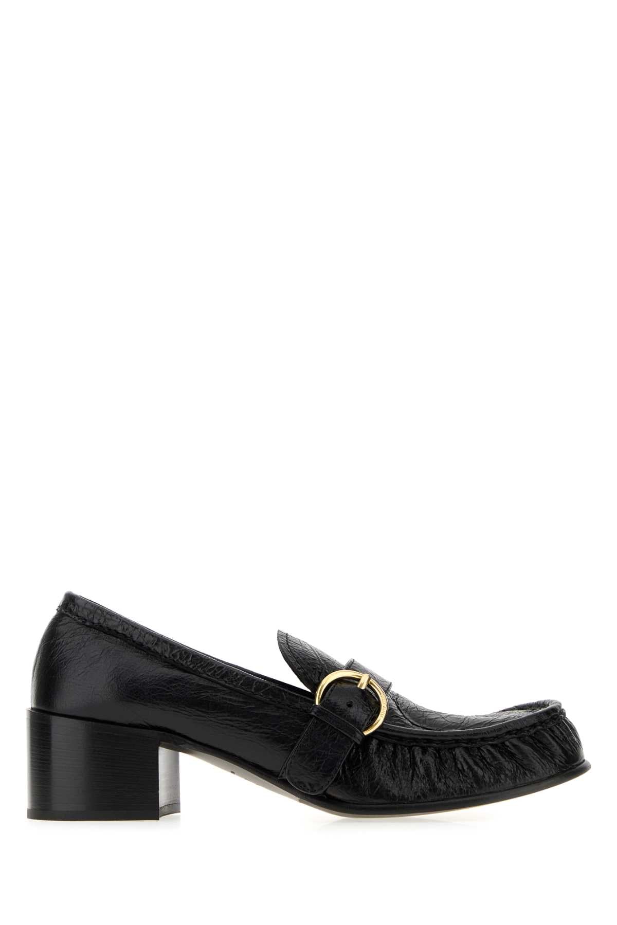 Miu Miu Women Black Leather Loafers