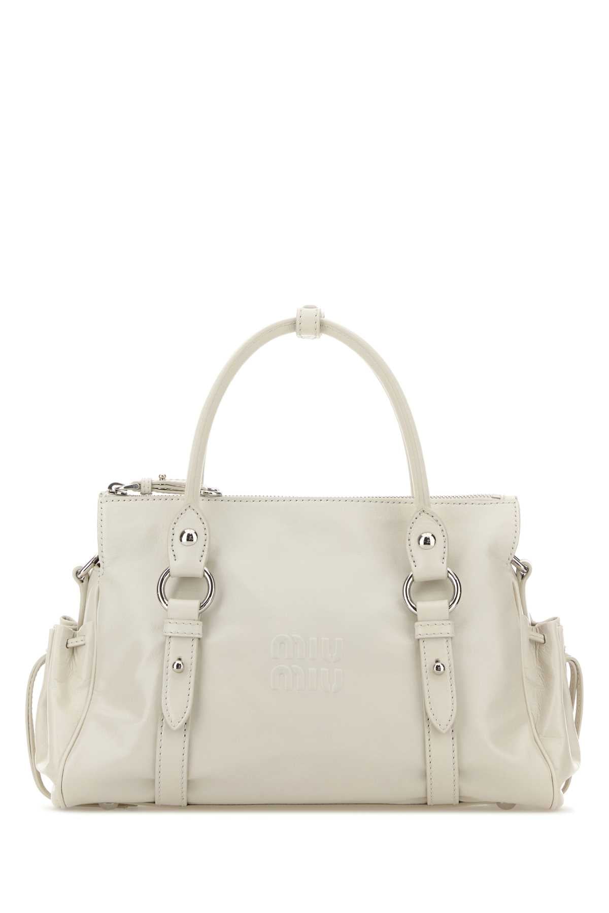 Miu Miu Women White Leather Handbag MIU MIU