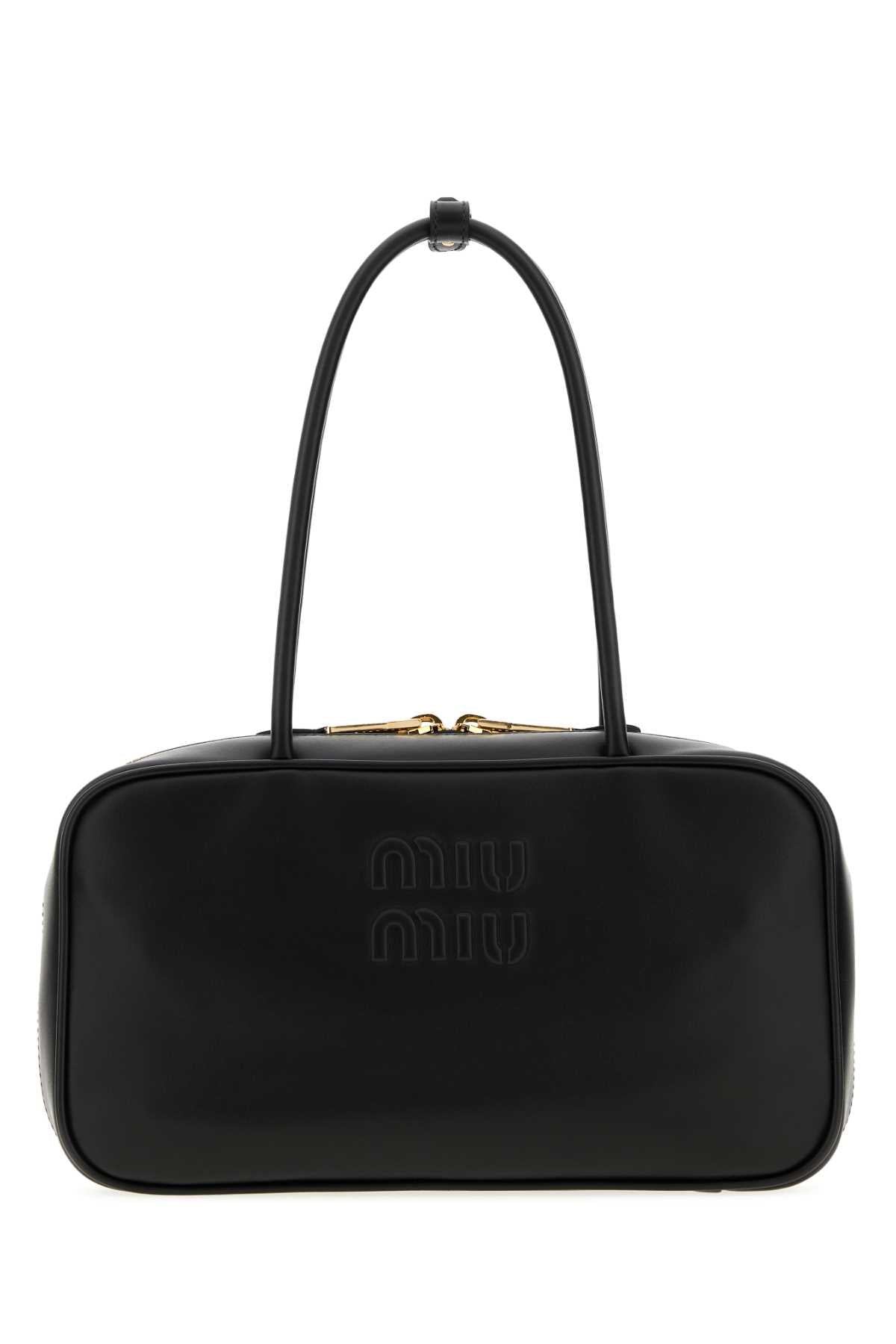 Miu Miu Women Black Leather Shoulder Bag MIU MIU