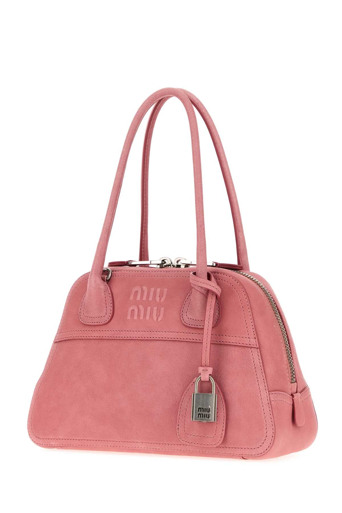 Miu Miu Women Pink Leather Vivant Handbag MIU MIU