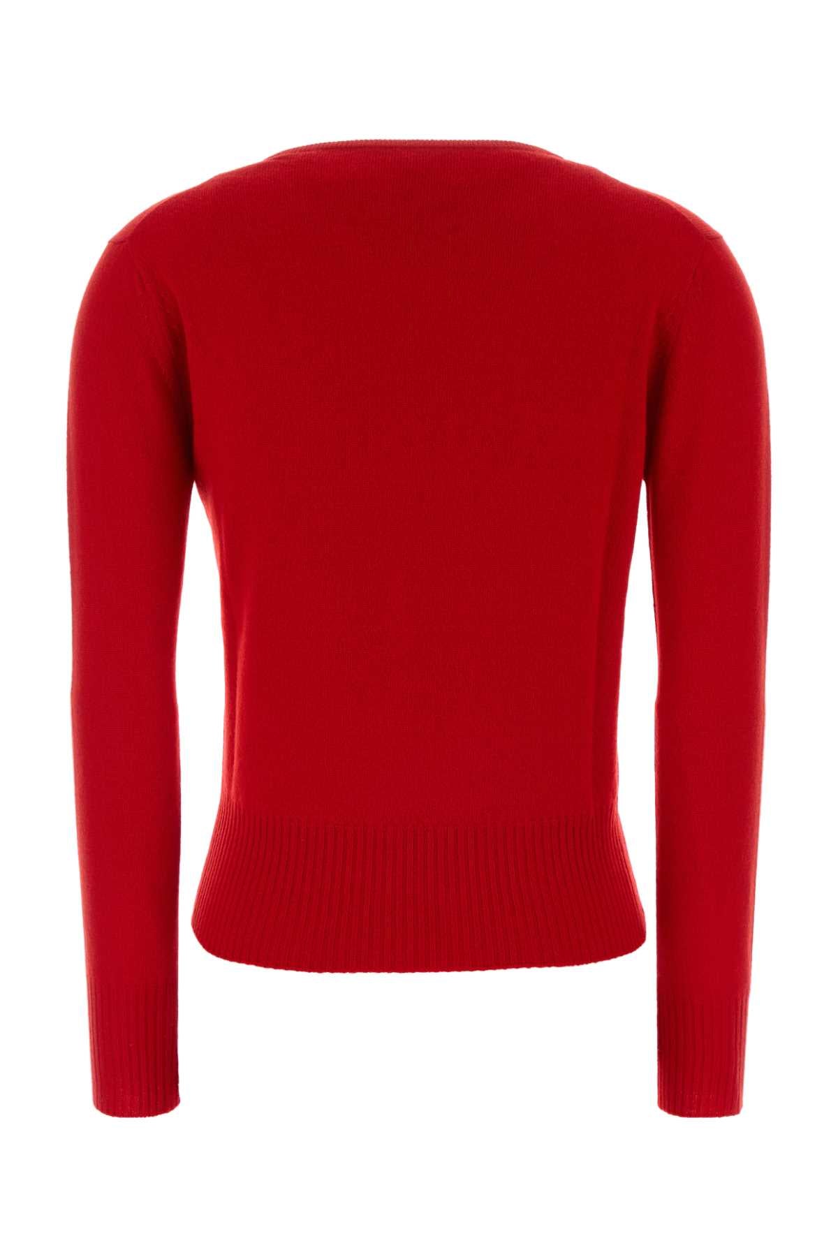 Miu Miu Women Red Cashmere Sweater MIU MIU