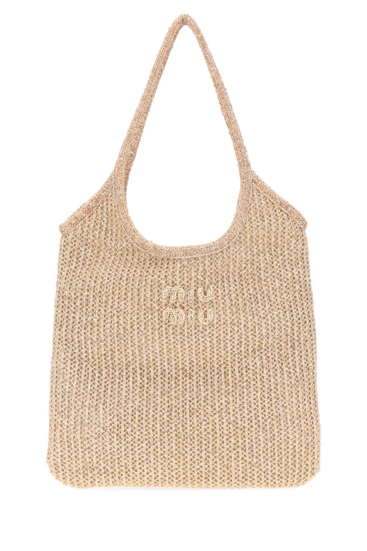 Miu Miu Women Pink Mesh Ivy Shopping Bag MIU MIU