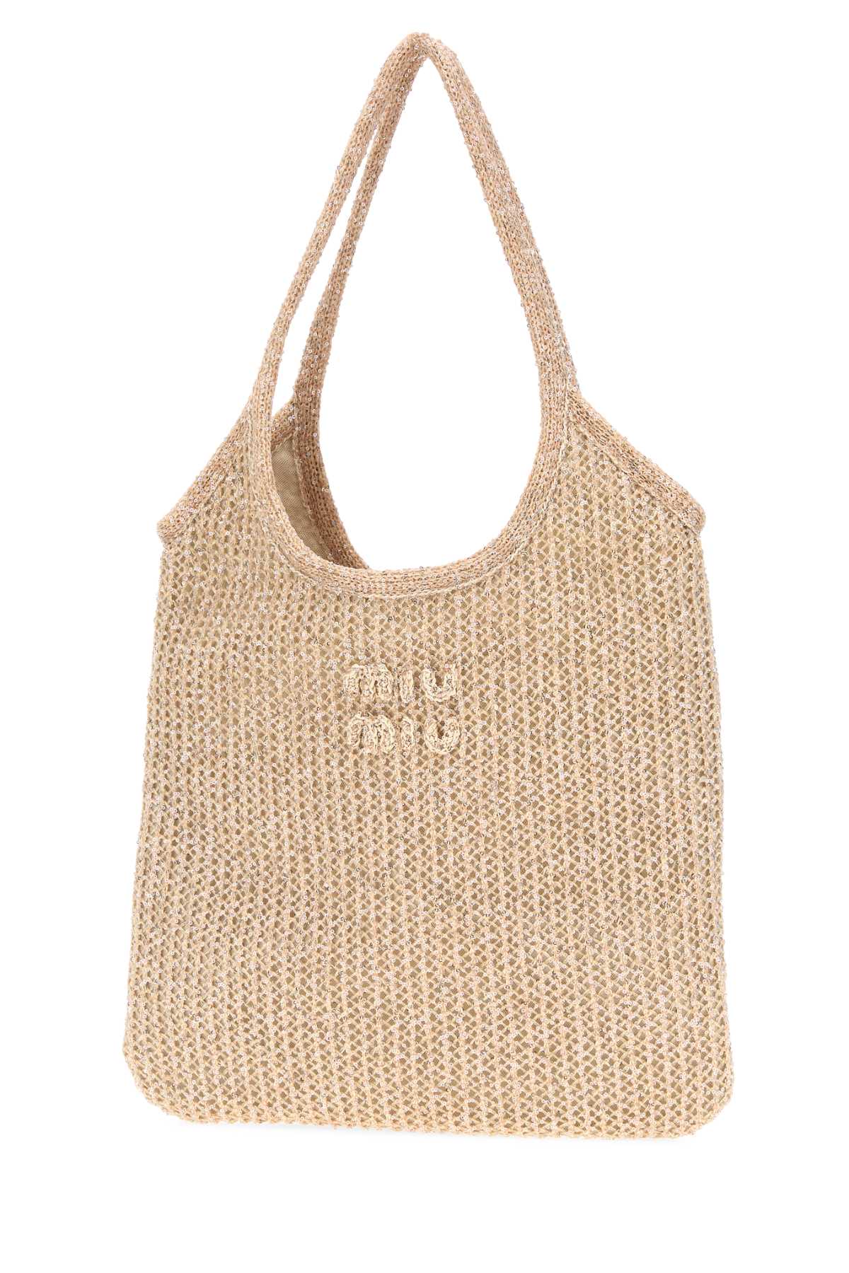 Miu Miu Women Pink Mesh Ivy Shopping Bag MIU MIU
