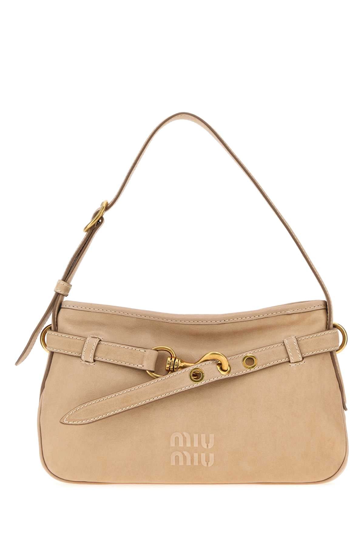 Miu Miu Women Skin Pink Nappa Leather Aventure Shoulder Bag MIU MIU