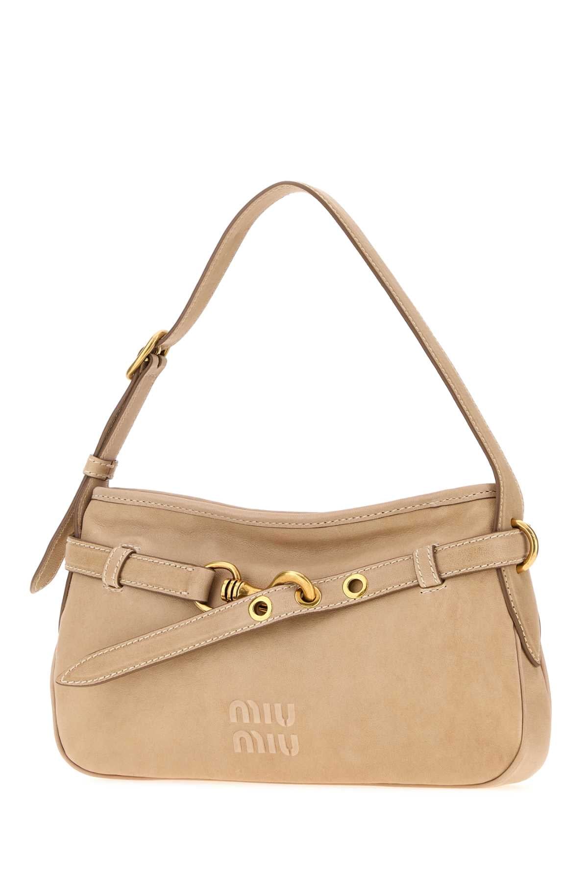 Miu Miu Women Skin Pink Nappa Leather Aventure Shoulder Bag MIU MIU