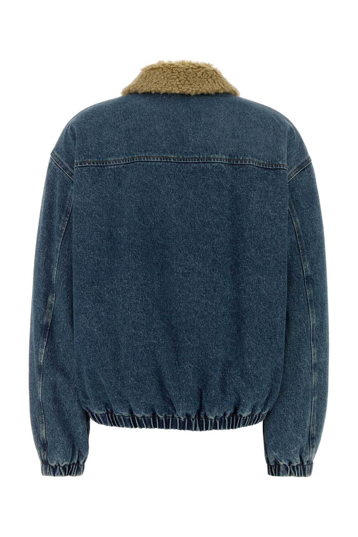 Miu Miu Women Denim Bomber Jacket MIU MIU
