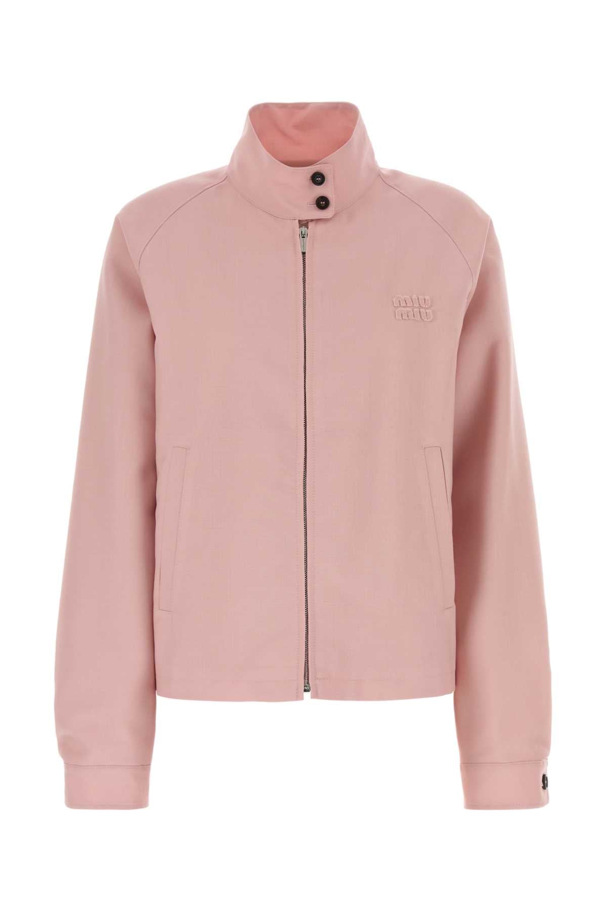 Miu Miu Women Pink Mohair Blend Jacket MIU MIU