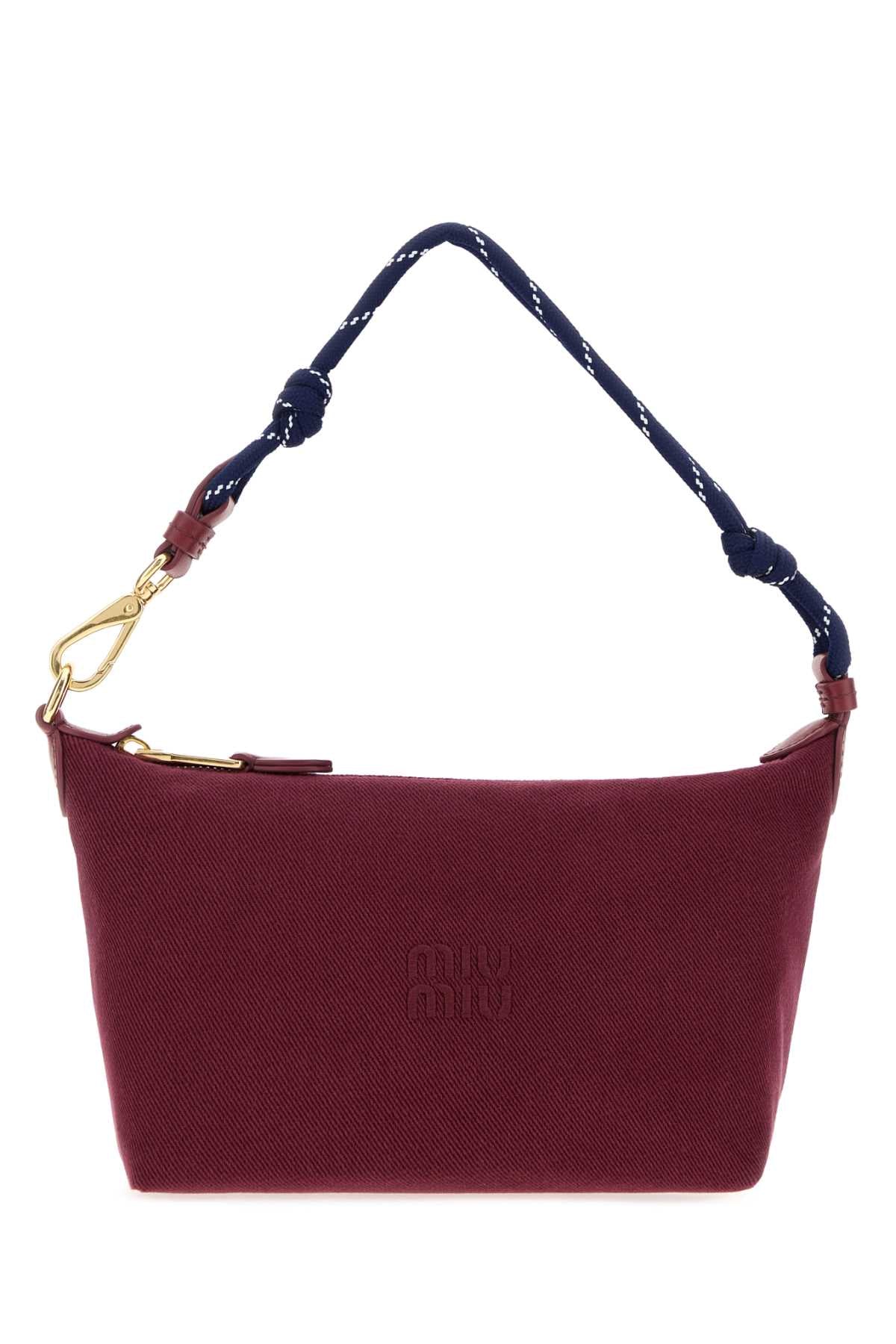 Miu Miu Women Tyrian Purple Gabardine Handbag MIU MIU