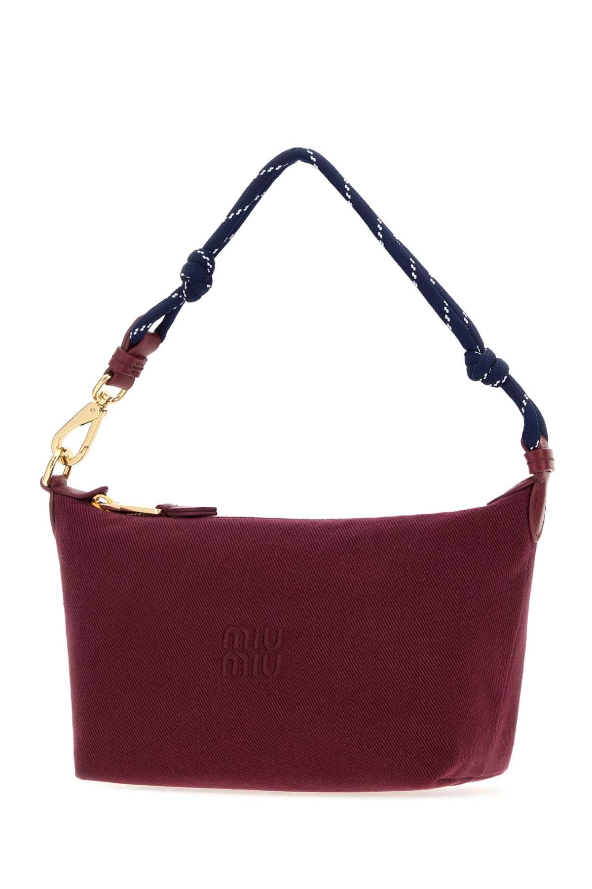 Miu Miu Women Tyrian Purple Gabardine Handbag MIU MIU