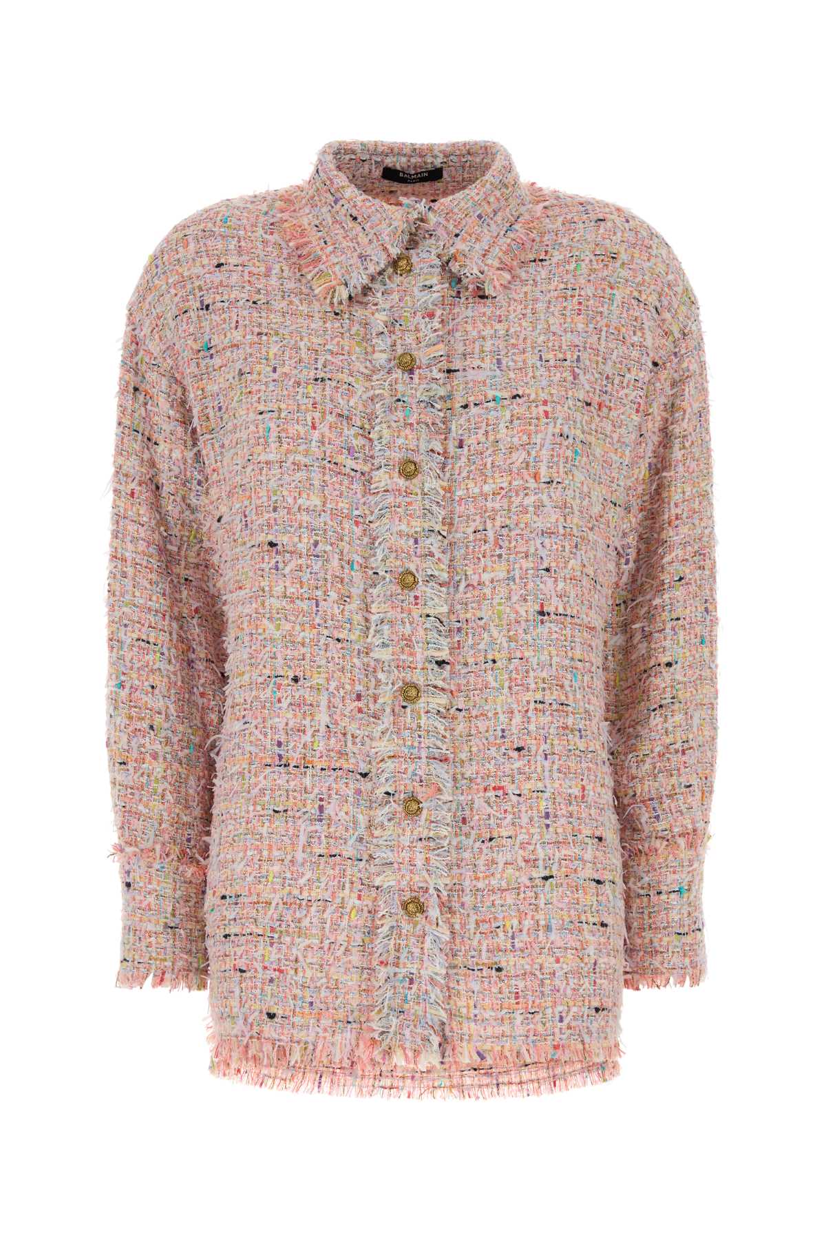 Balmain Women Multicolor Tweed Shirt BALMAIN