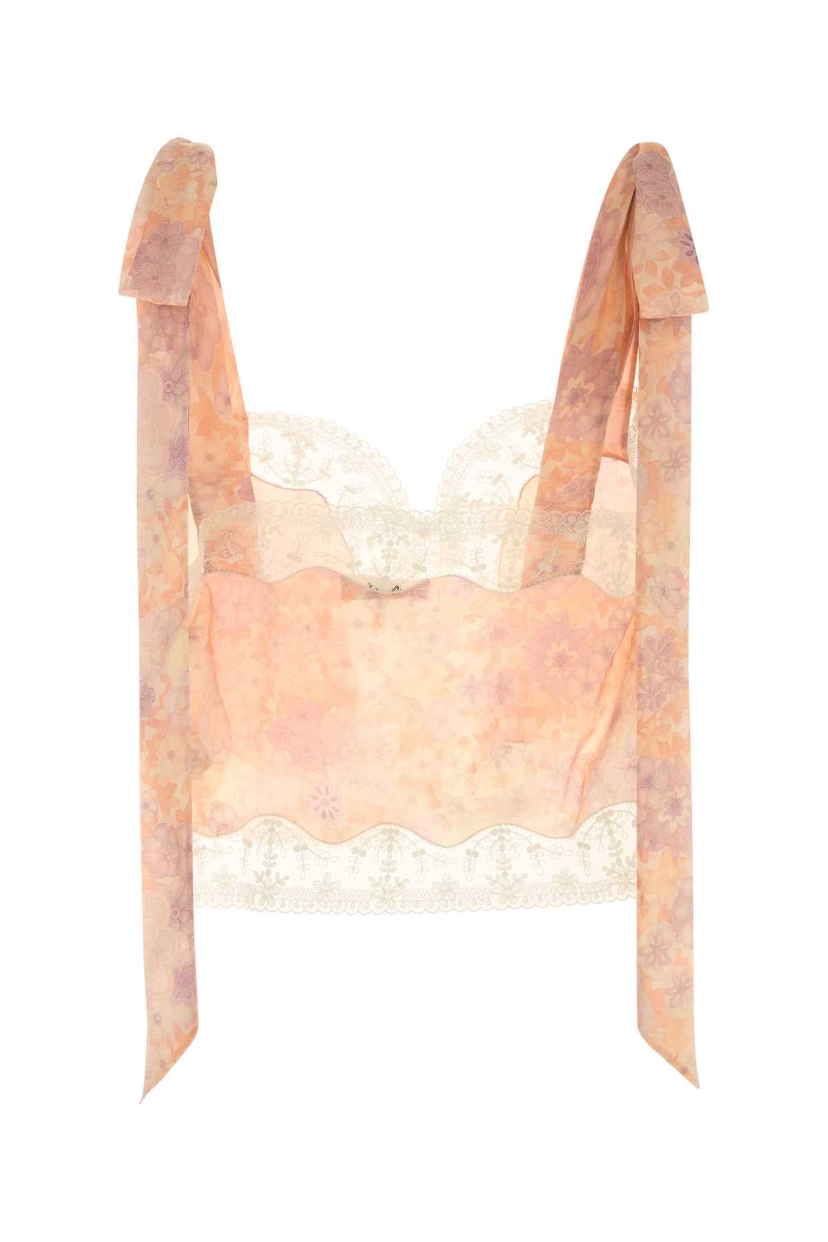 Chloe Women Printed Silk Top CHLOE
