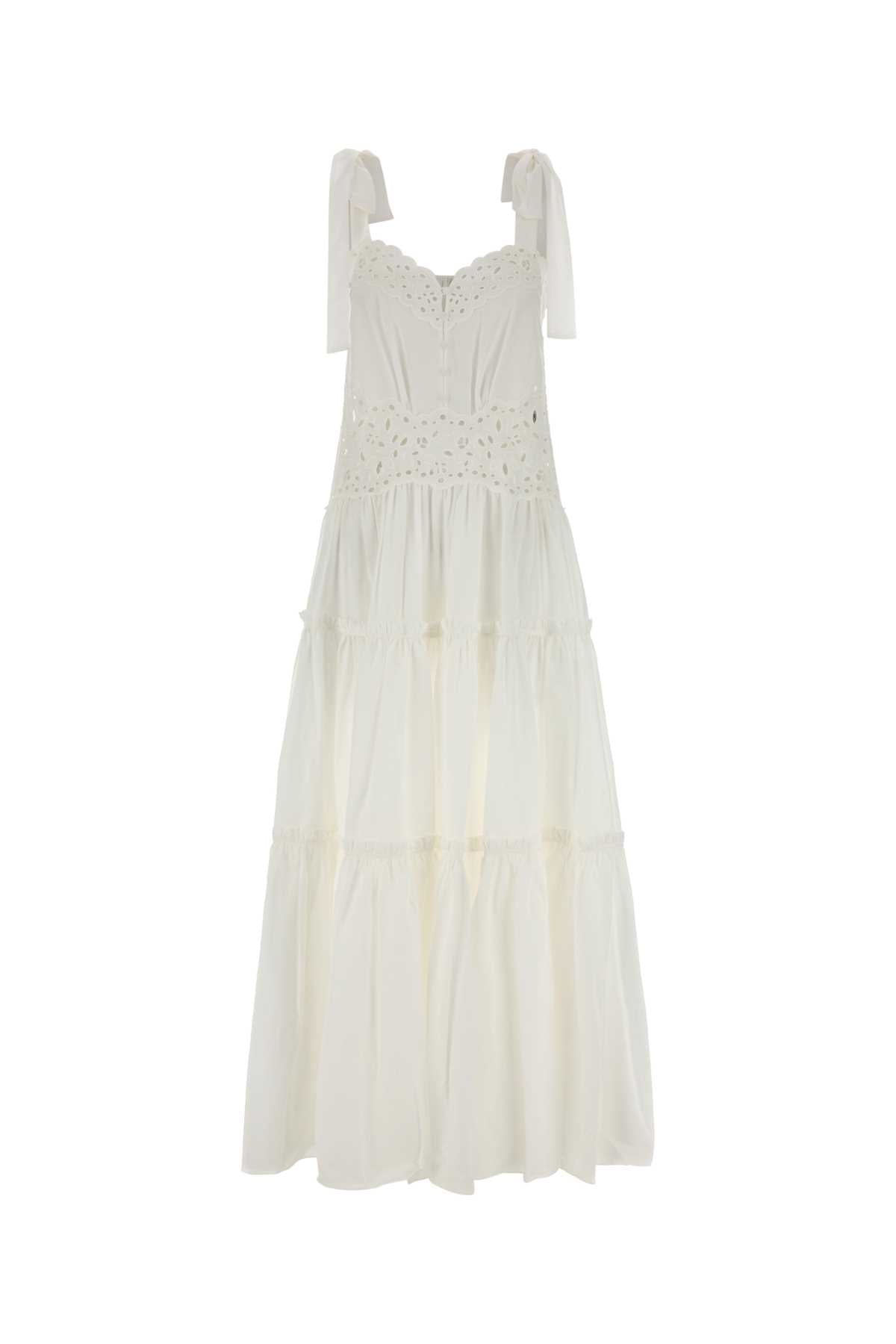 Chloe Women White Cotton Dress CHLOE