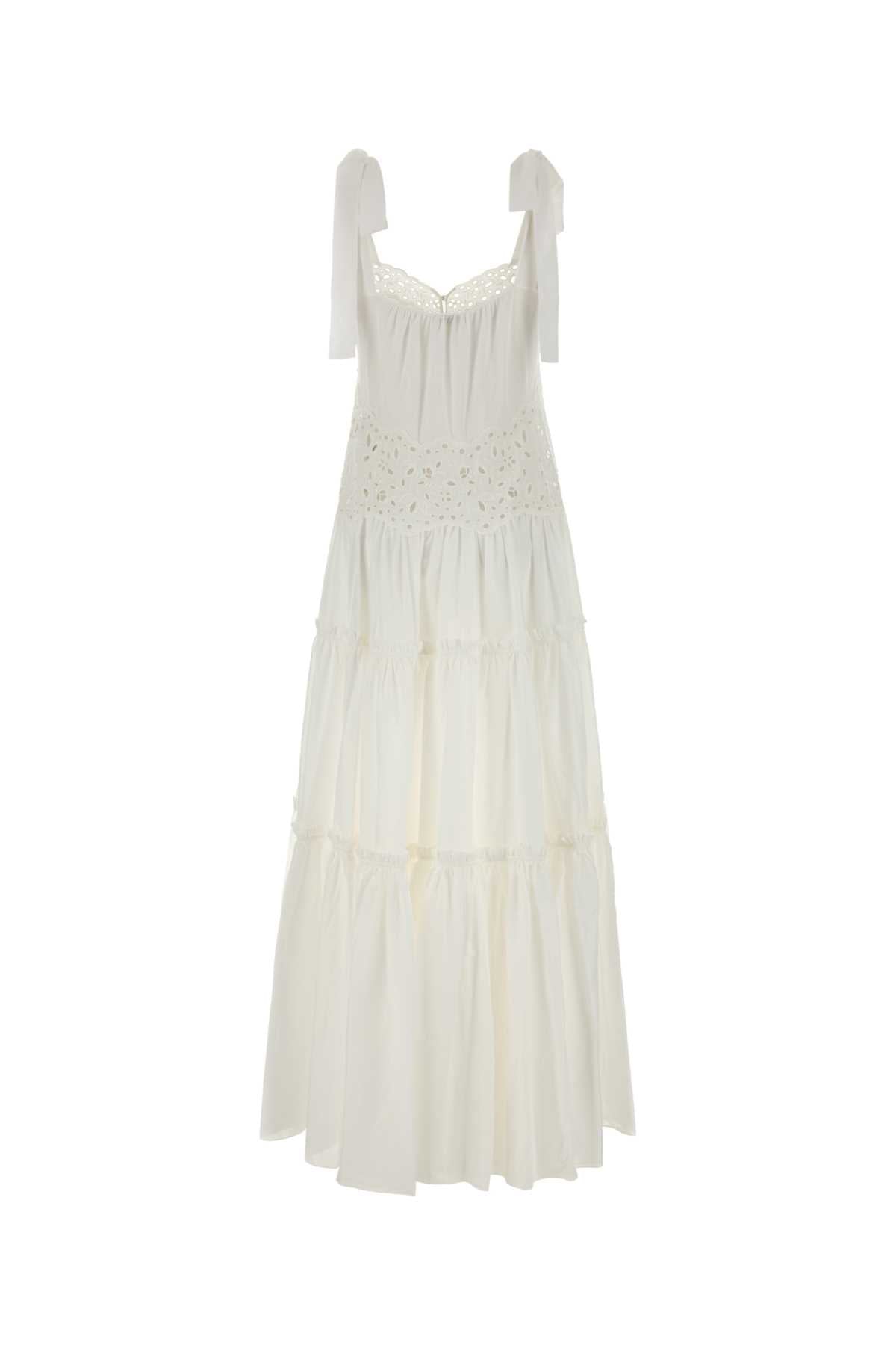 Chloe Women White Cotton Dress CHLOE