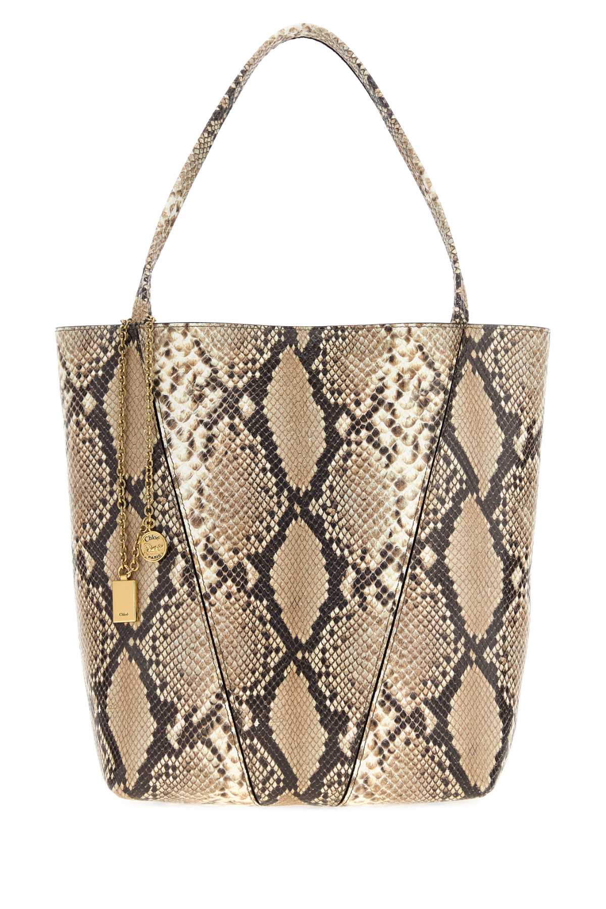 Chloe Women Printed Leather Chloe Spin Shopping Bag CHLOE