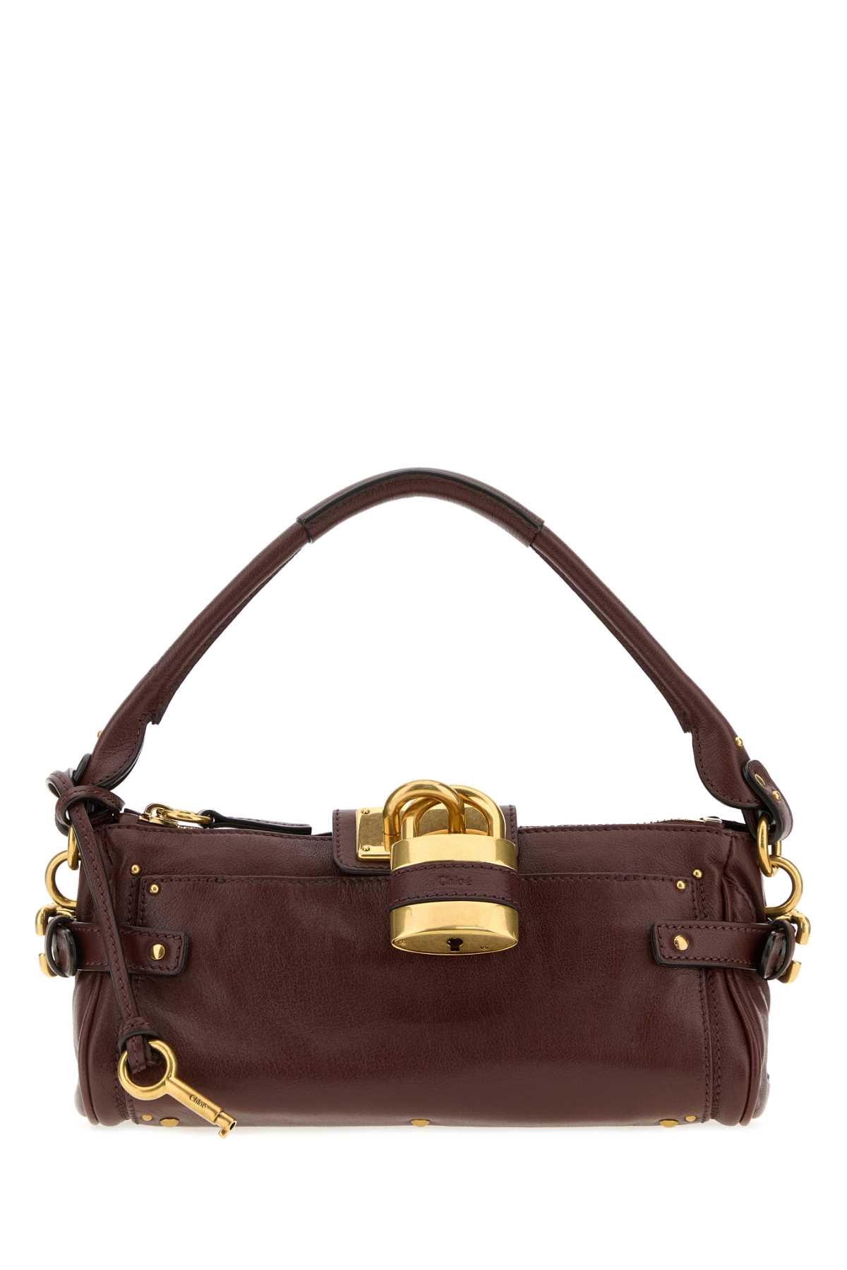 Chloe Women Chocolate Leather Paddington Shoulder Bag CHLOE