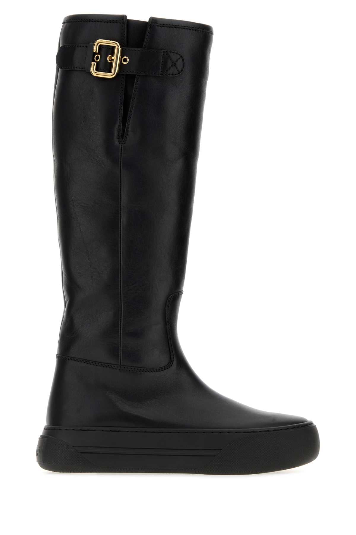 Chloe Women Black Leather Delia Boots CHLOE
