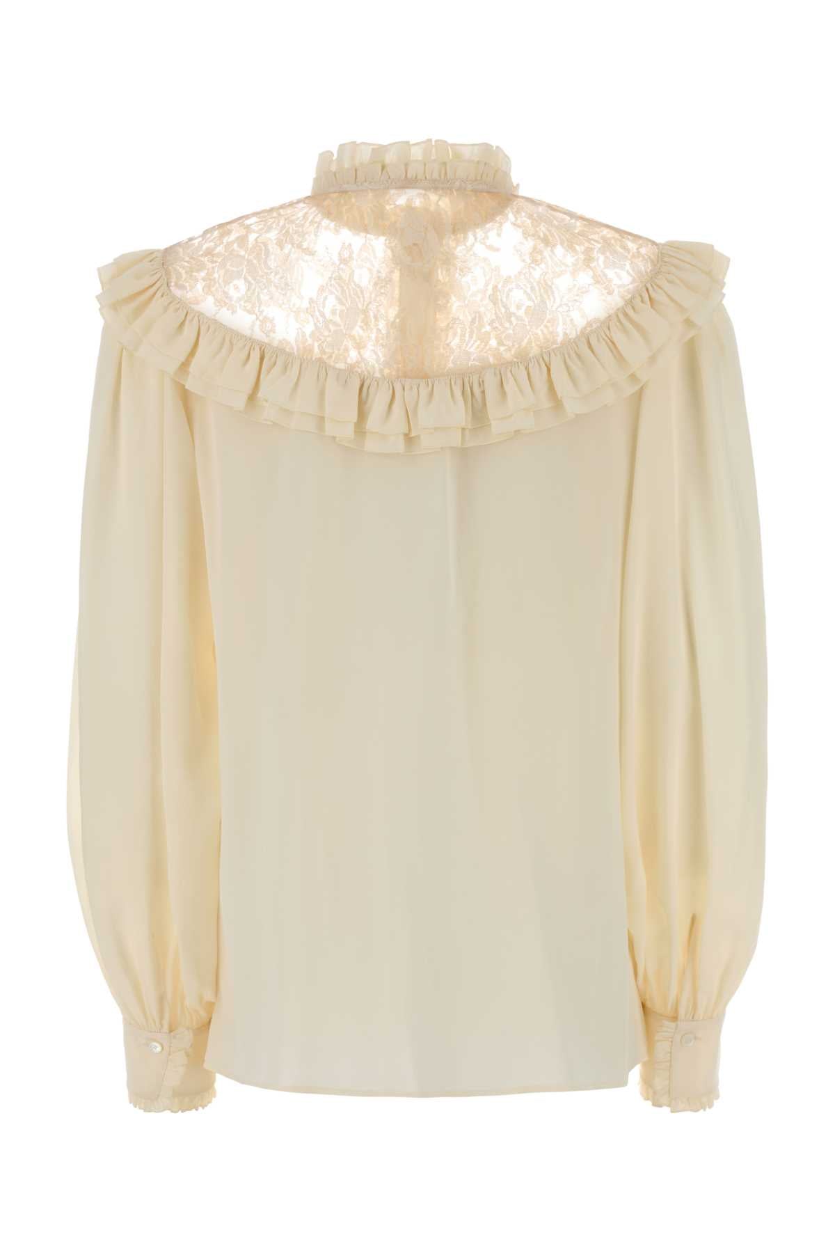 Chloe Women Cream Silk Shirt CHLOE