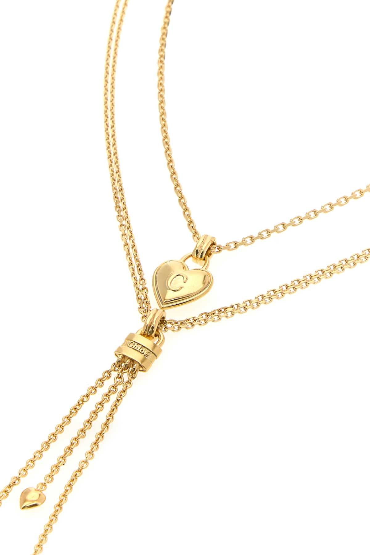 Chloe Women Gold Metal Chloe Mini Paddington Necklace CHLOE