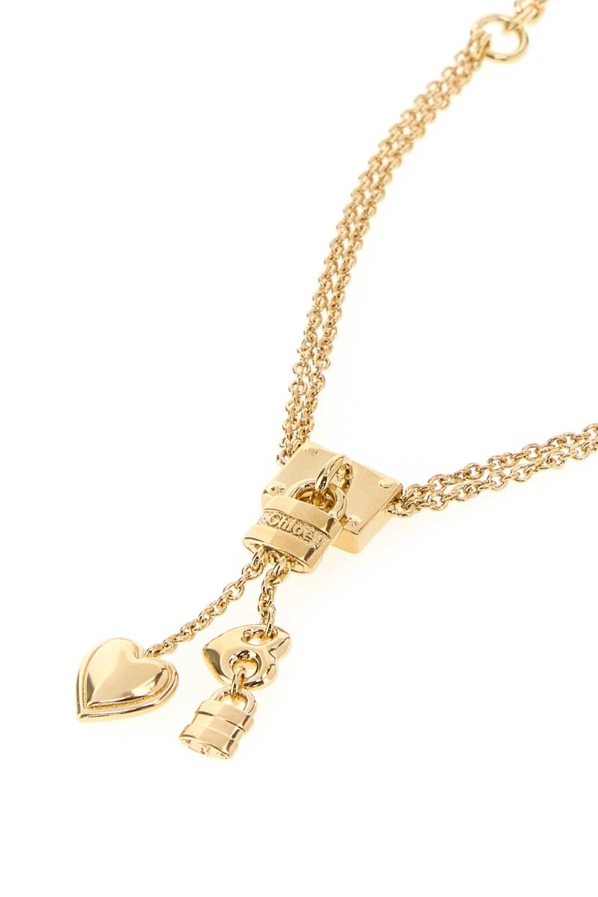 Chloe Women Gold Metal Chloe Mini Paddington Necklace CHLOE