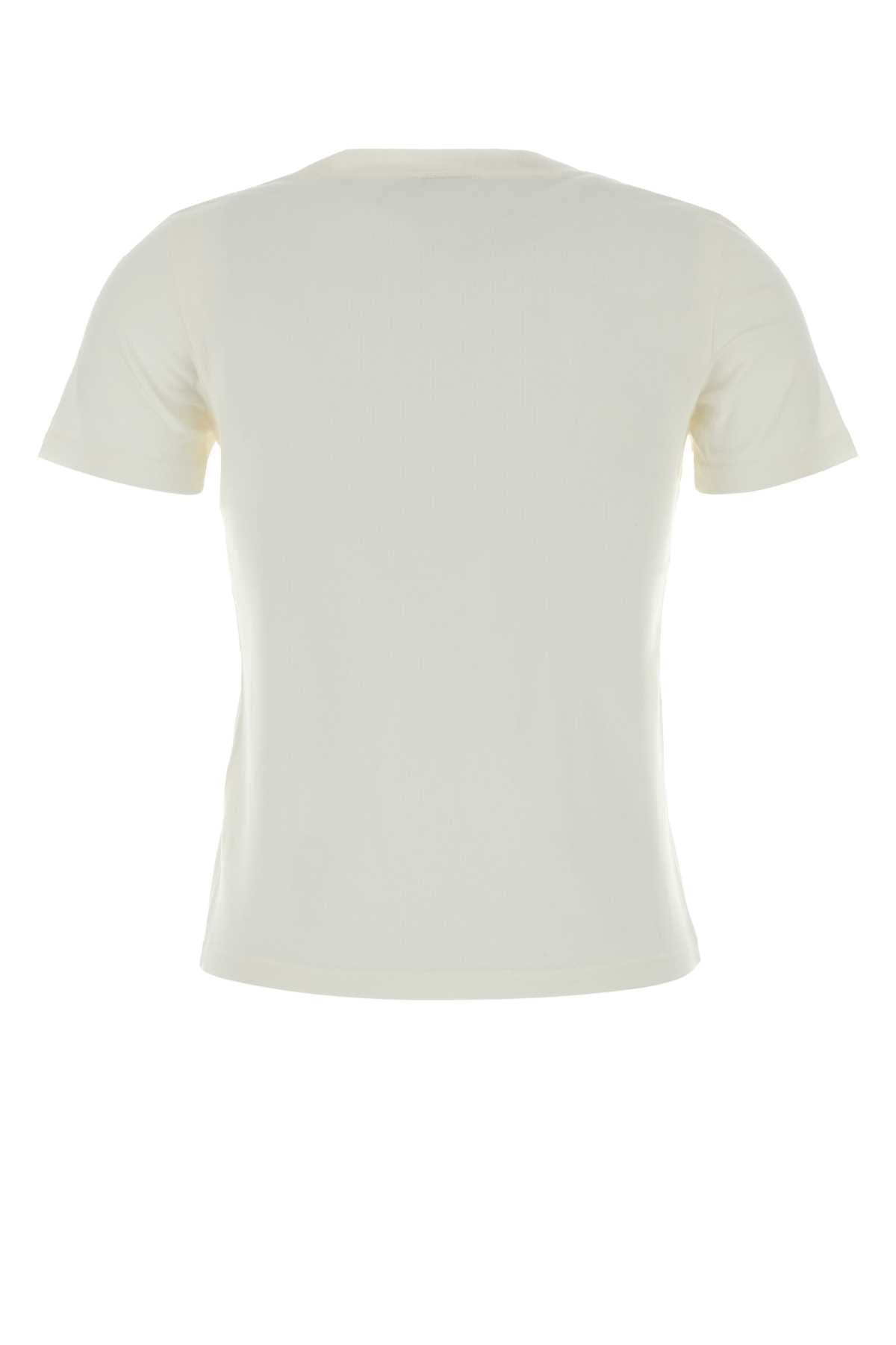 Chloe Women White Cotton T-Shirt CHLOE