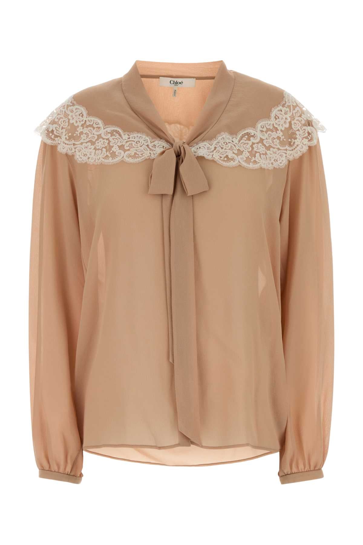 Chloe Women Skin Pink Crepe Blouse CHLOE