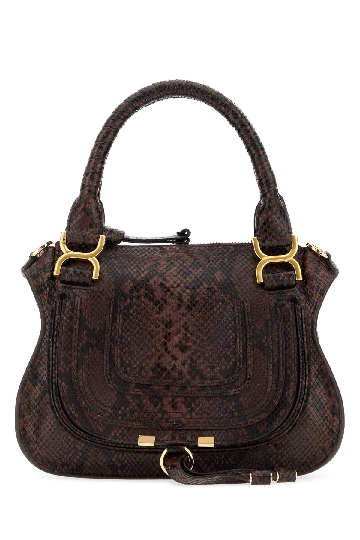 Chloe Women Printed Leather Small Marcie Shoulder Bag CHLOE