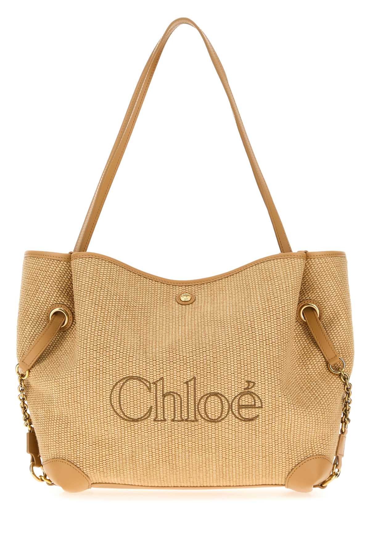 Chloe Women Raffia Chloe Clover Shopping Bag CHLOE