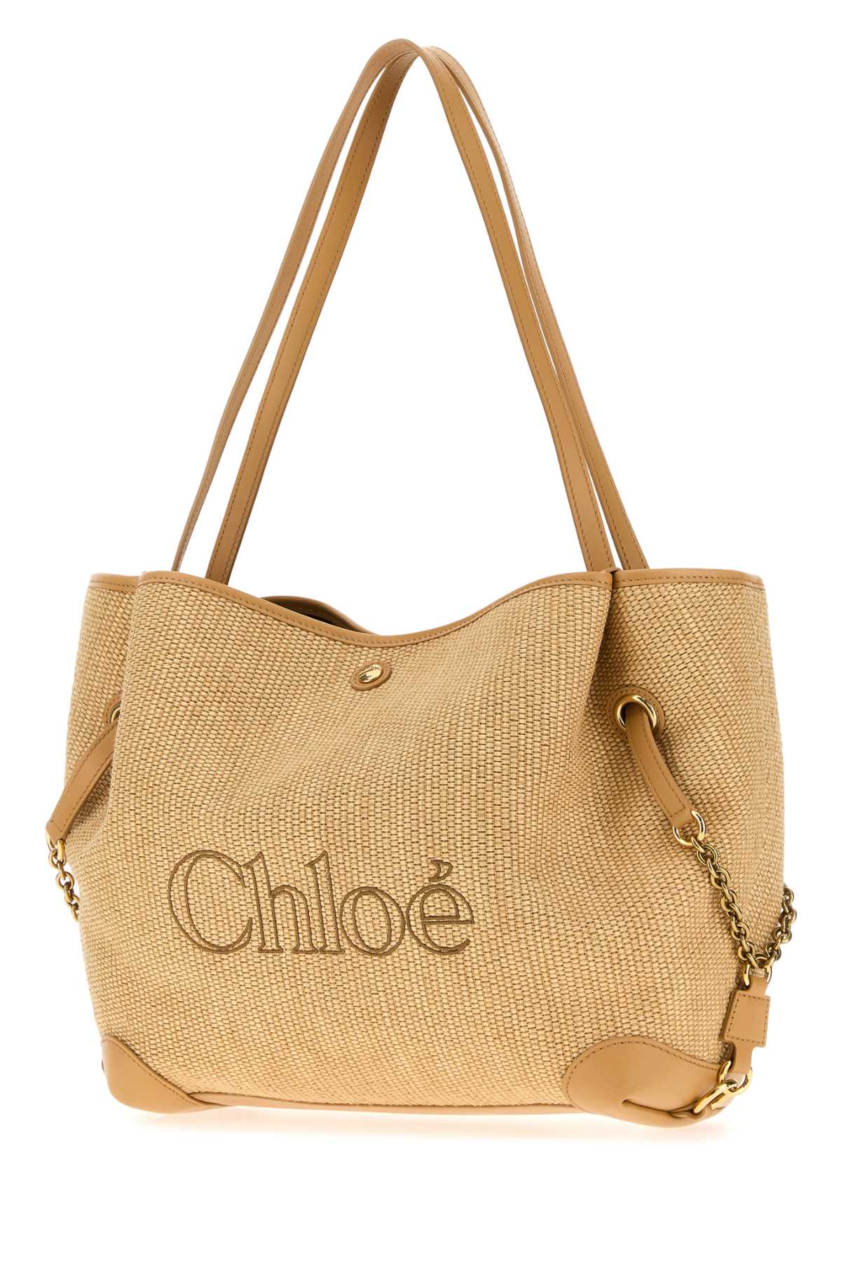 Chloe Women Raffia Chloe Clover Shopping Bag CHLOE