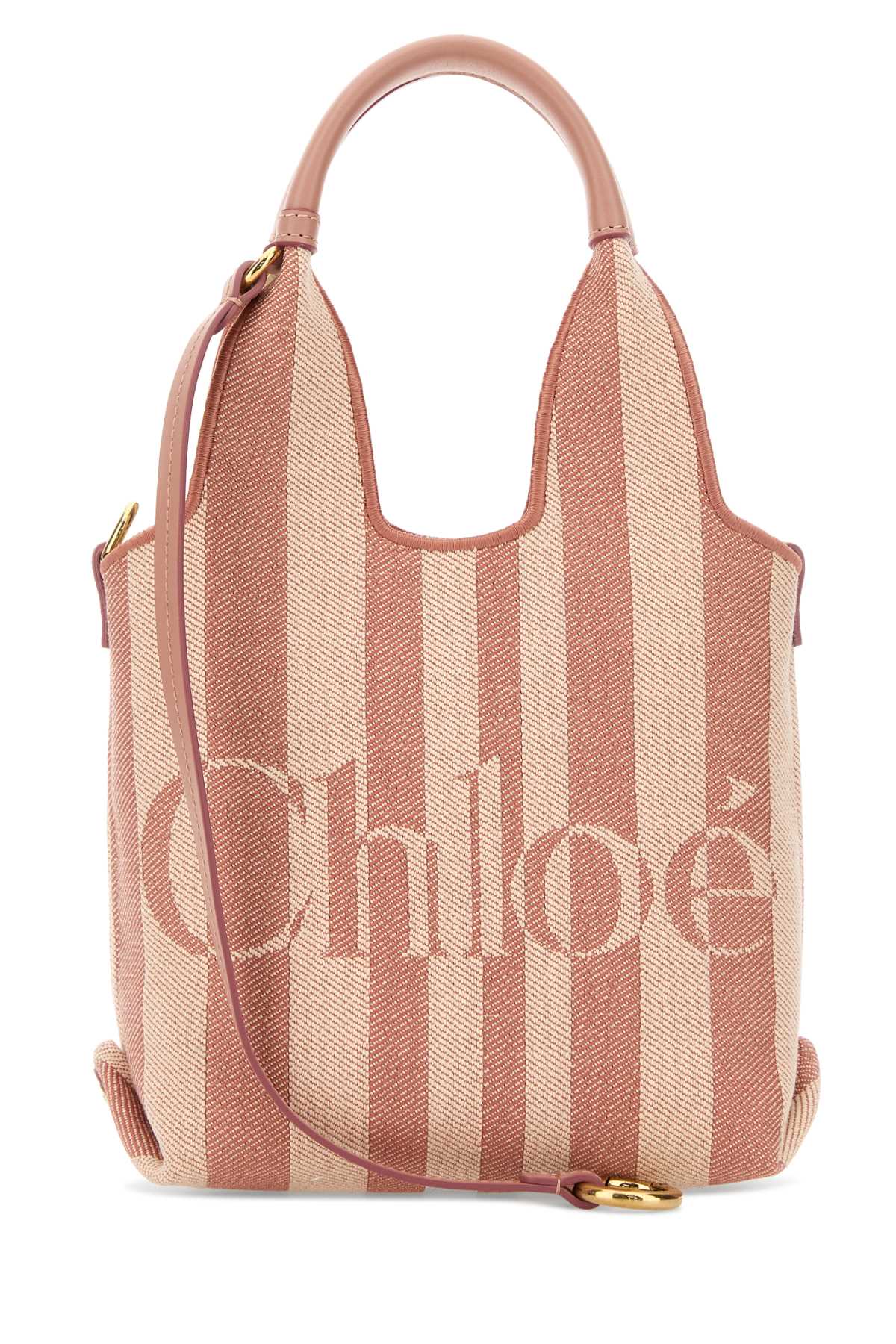 Chloe Women Embroidered Canvas Chloe Stripy Handbag CHLOE