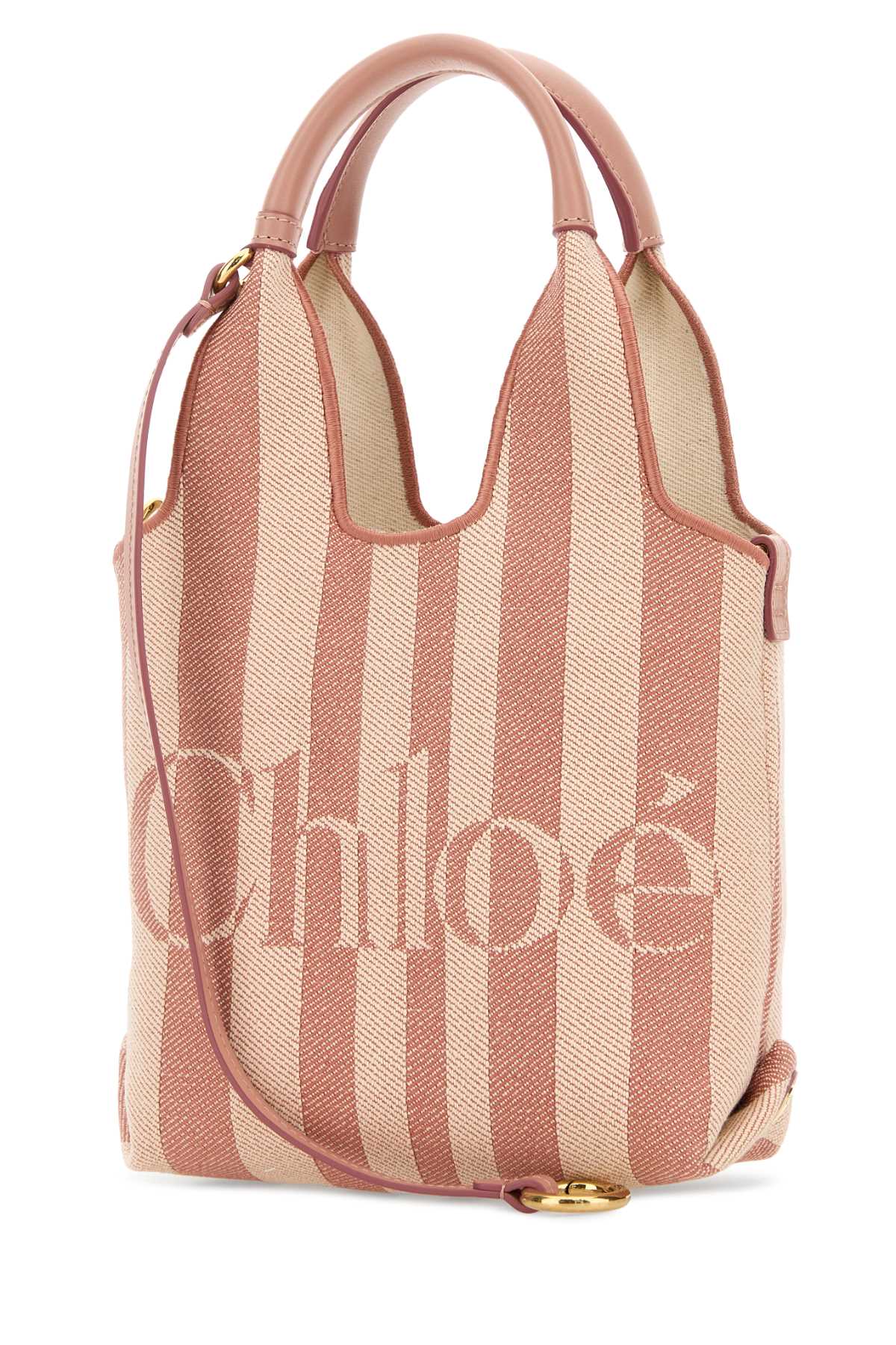 Chloe Women Embroidered Canvas Chloe Stripy Handbag CHLOE