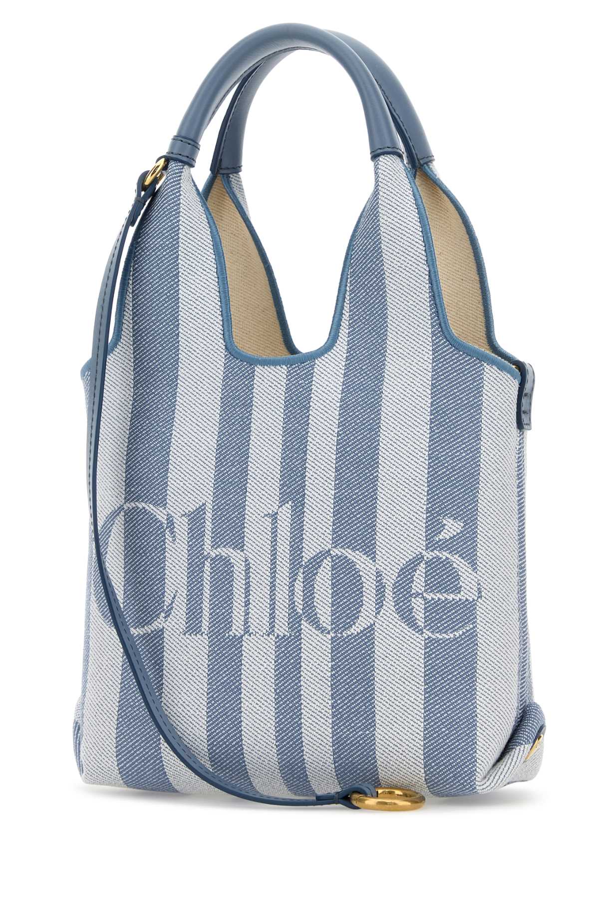 Chloe Women Embroidered Canvas Chloe Stripy Handbag CHLOE