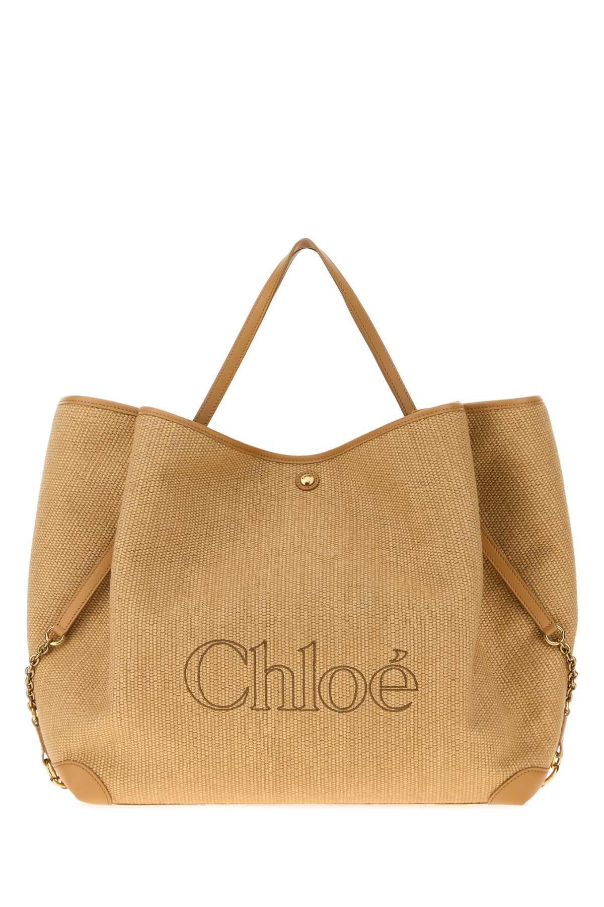 Chloe Women Raffia Chloe Clover Shopping Bag CHLOE
