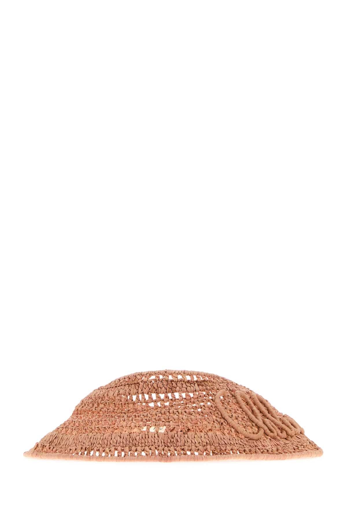 Chloe Women Pink Raffia Visor CHLOE