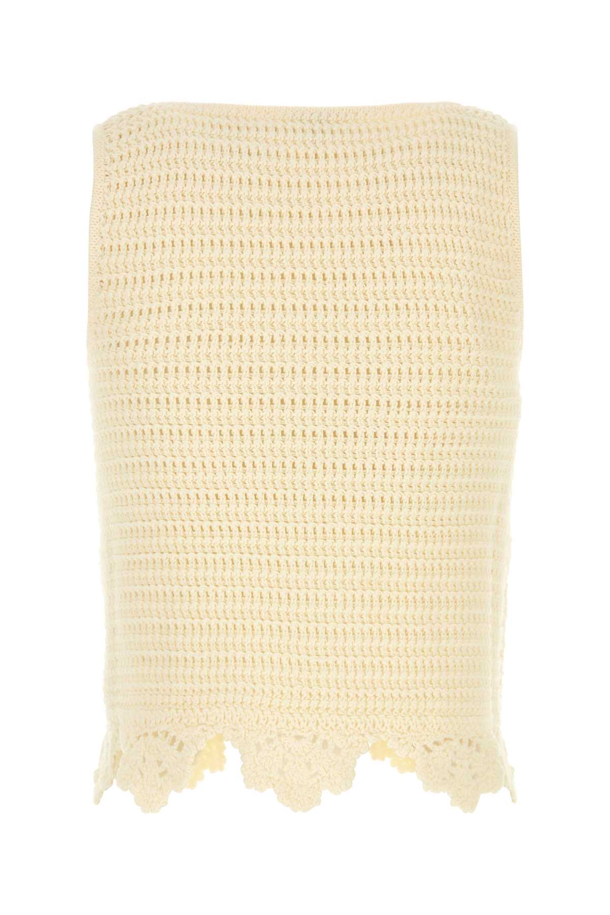 Chloe Women Cream Crochet Top CHLOE