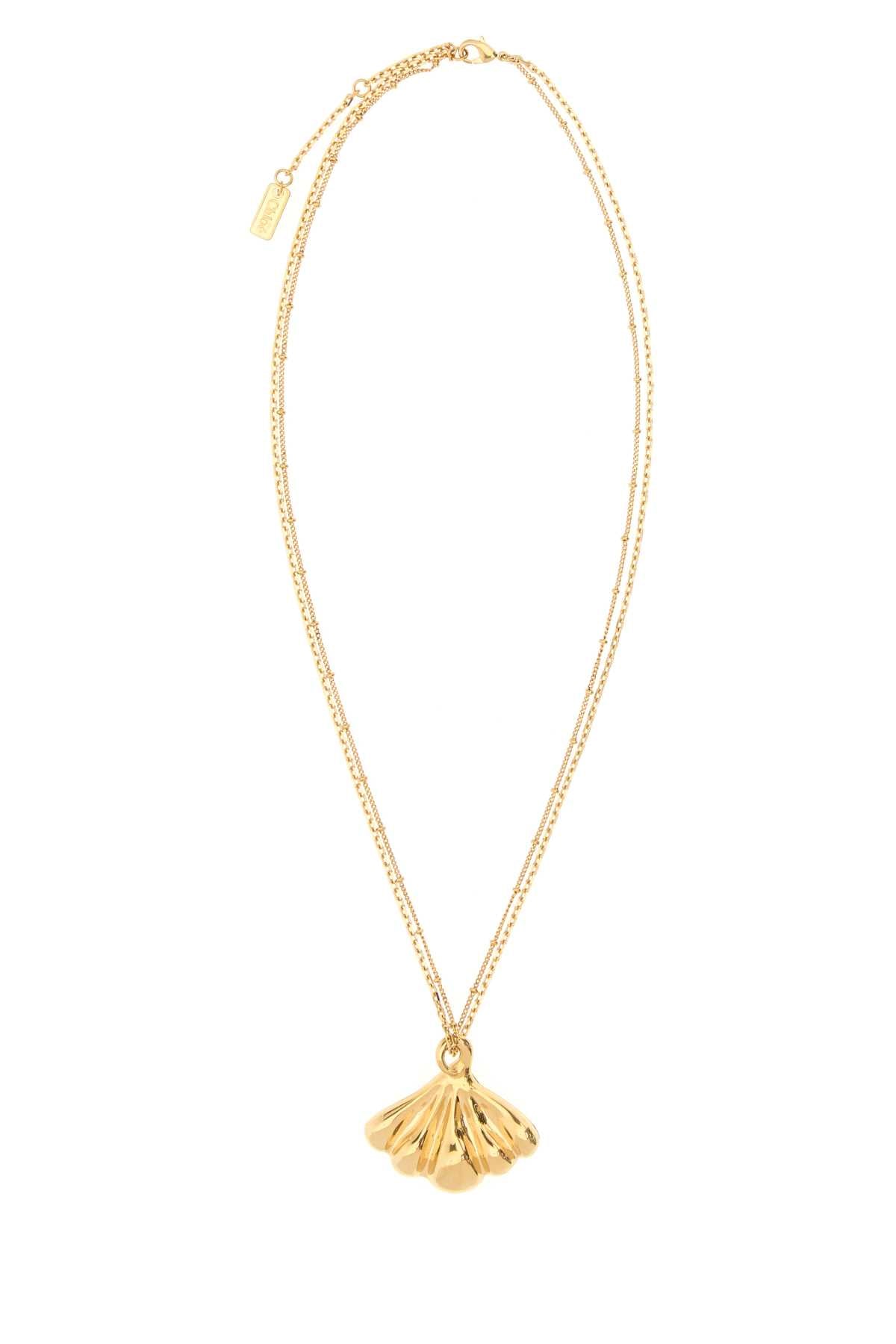Chloe Women Gold Metal Chloe Mirror Necklace CHLOE