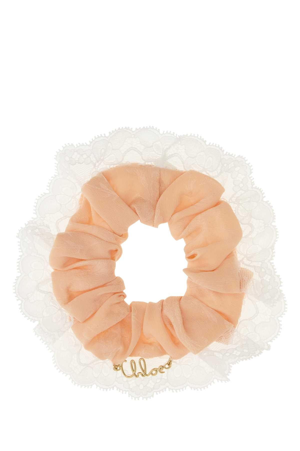 Chloe Women Light Pink Jacquard Chloe Poetic Scrunchie CHLOE