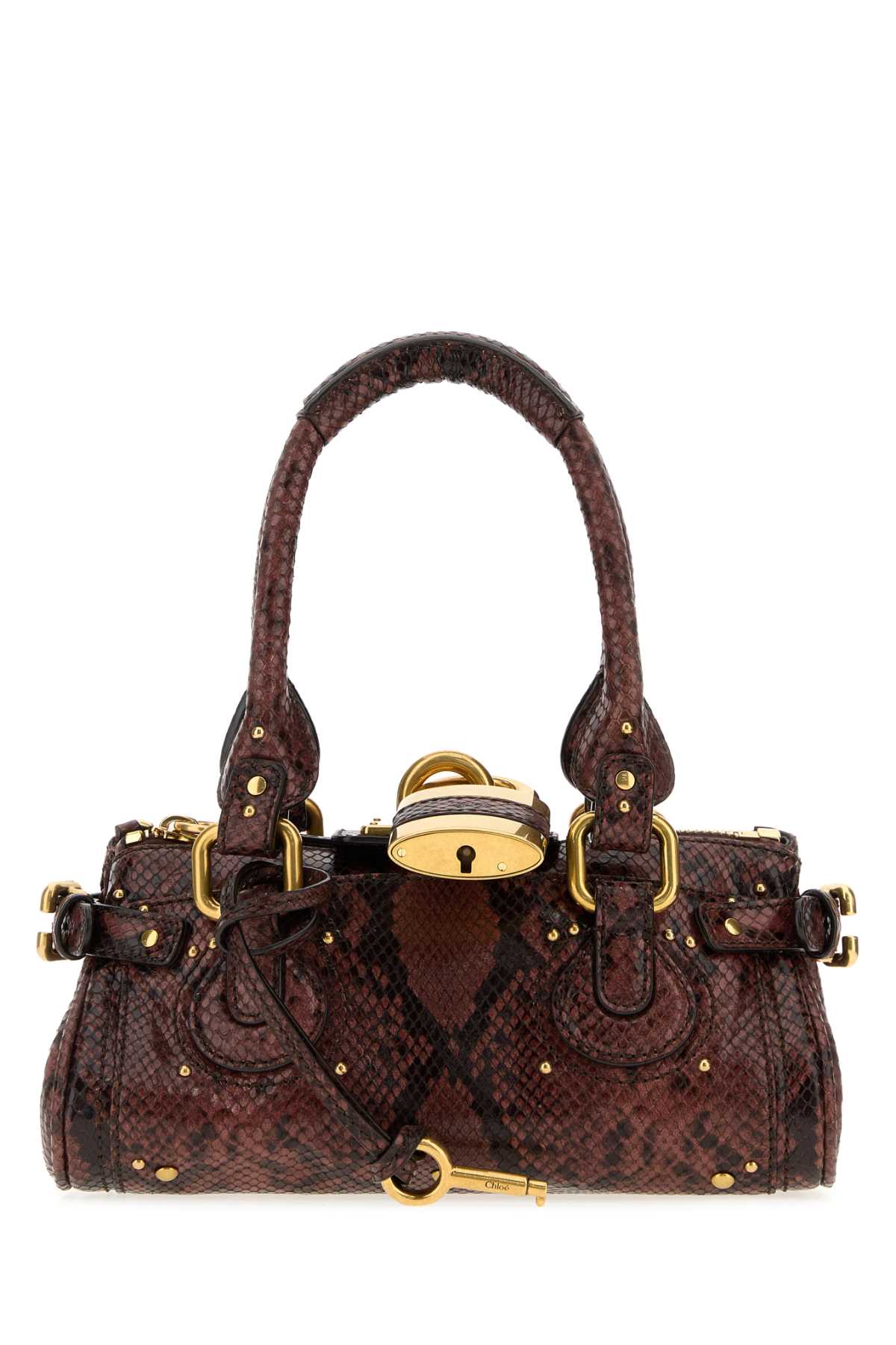 Chloe Women Printed Leather Paddington Handbag CHLOE