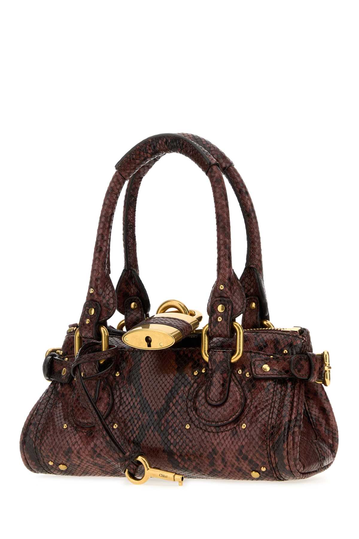 Chloe Women Printed Leather Paddington Handbag CHLOE