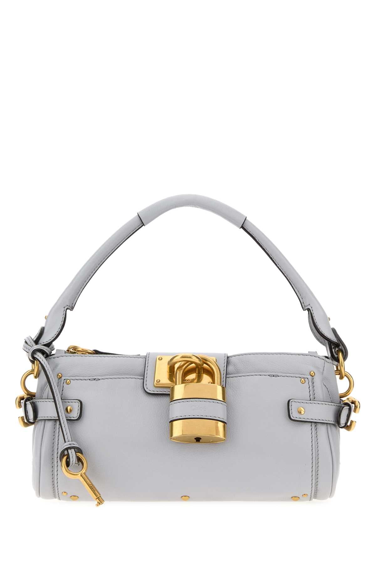 Chloe Women Powder Blue Leather Paddington Shoulder Bag CHLOE