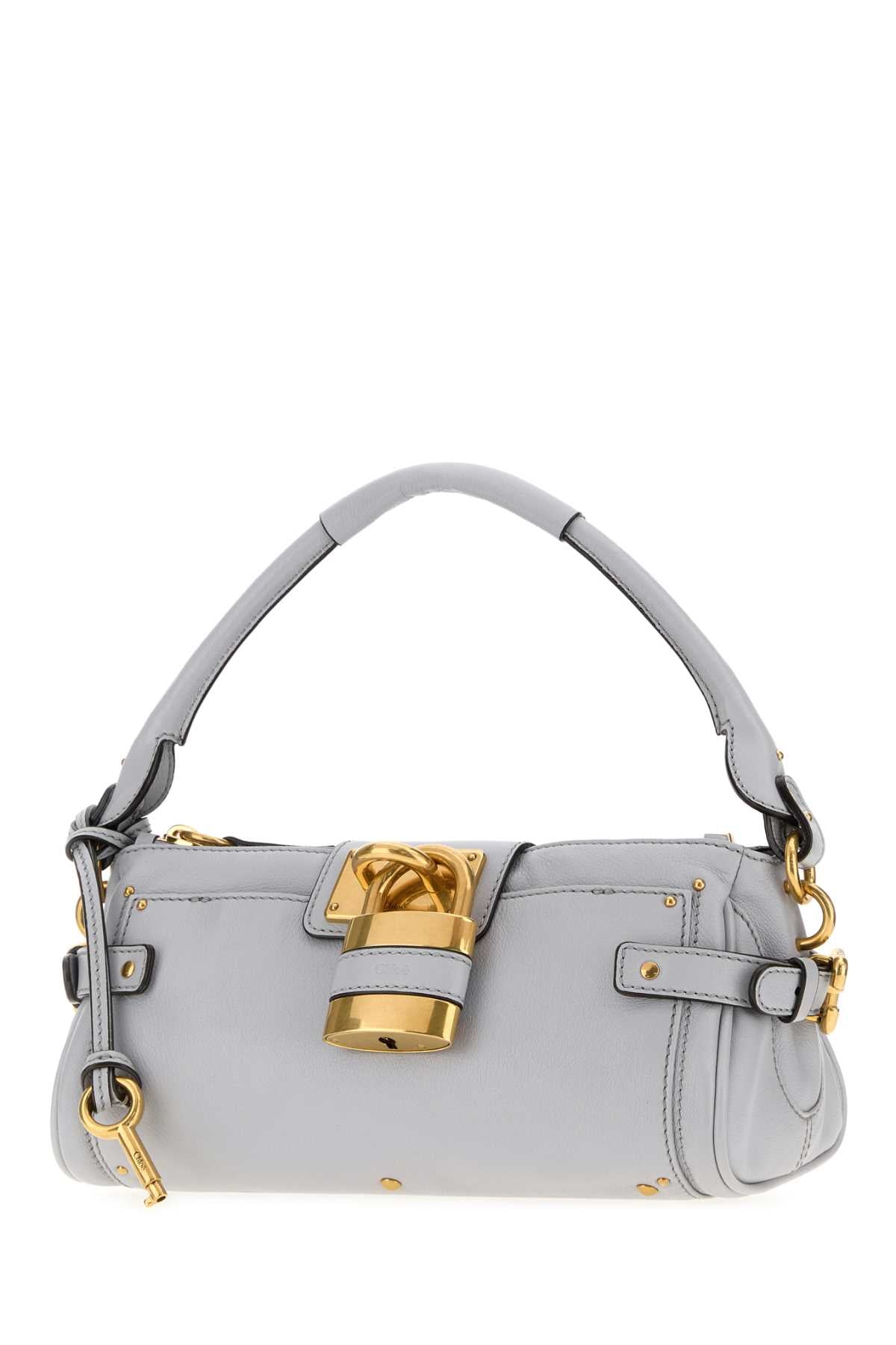 Chloe Women Powder Blue Leather Paddington Shoulder Bag CHLOE