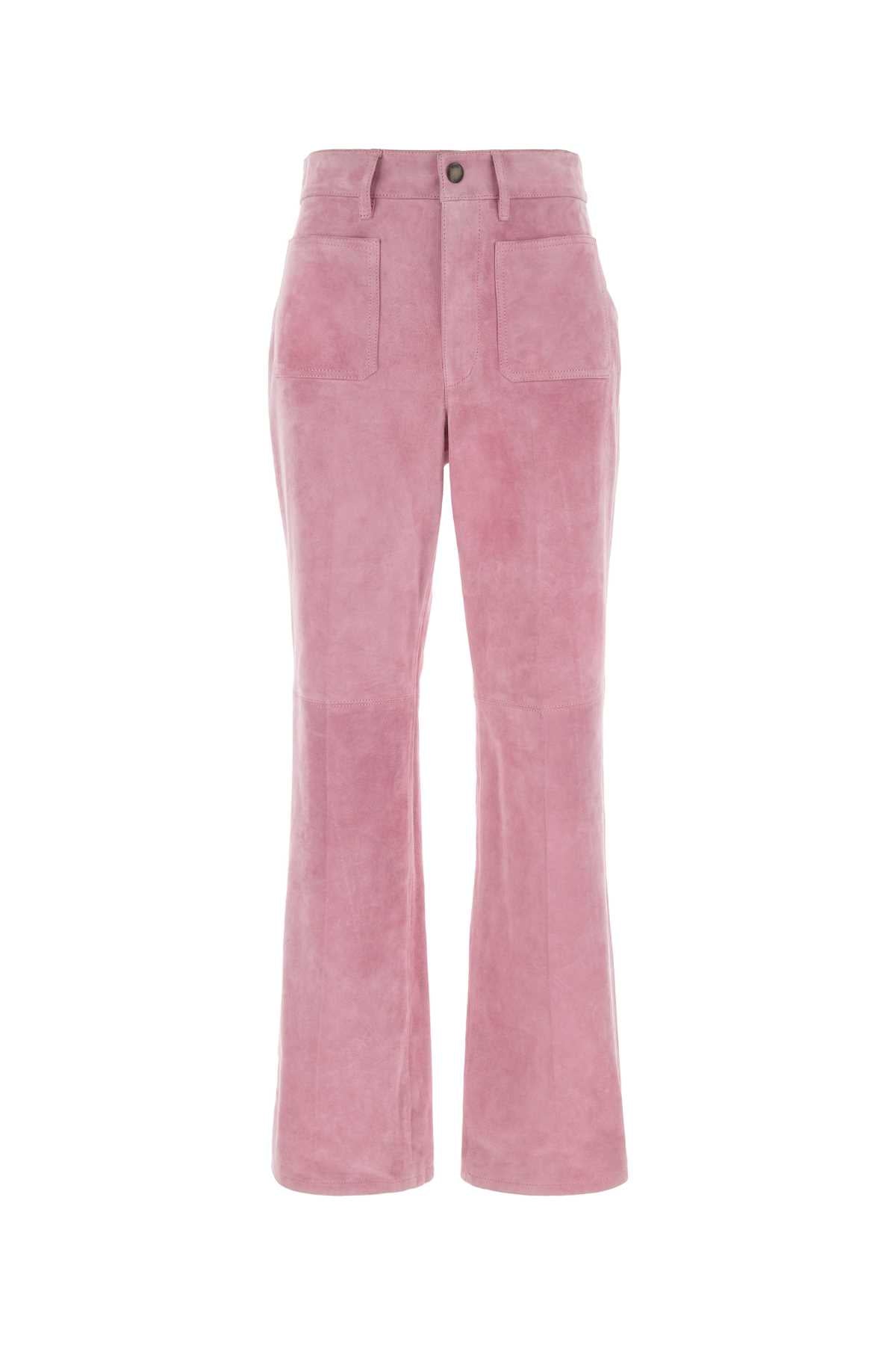 Chloe Women Pink Suede Pant CHLOE