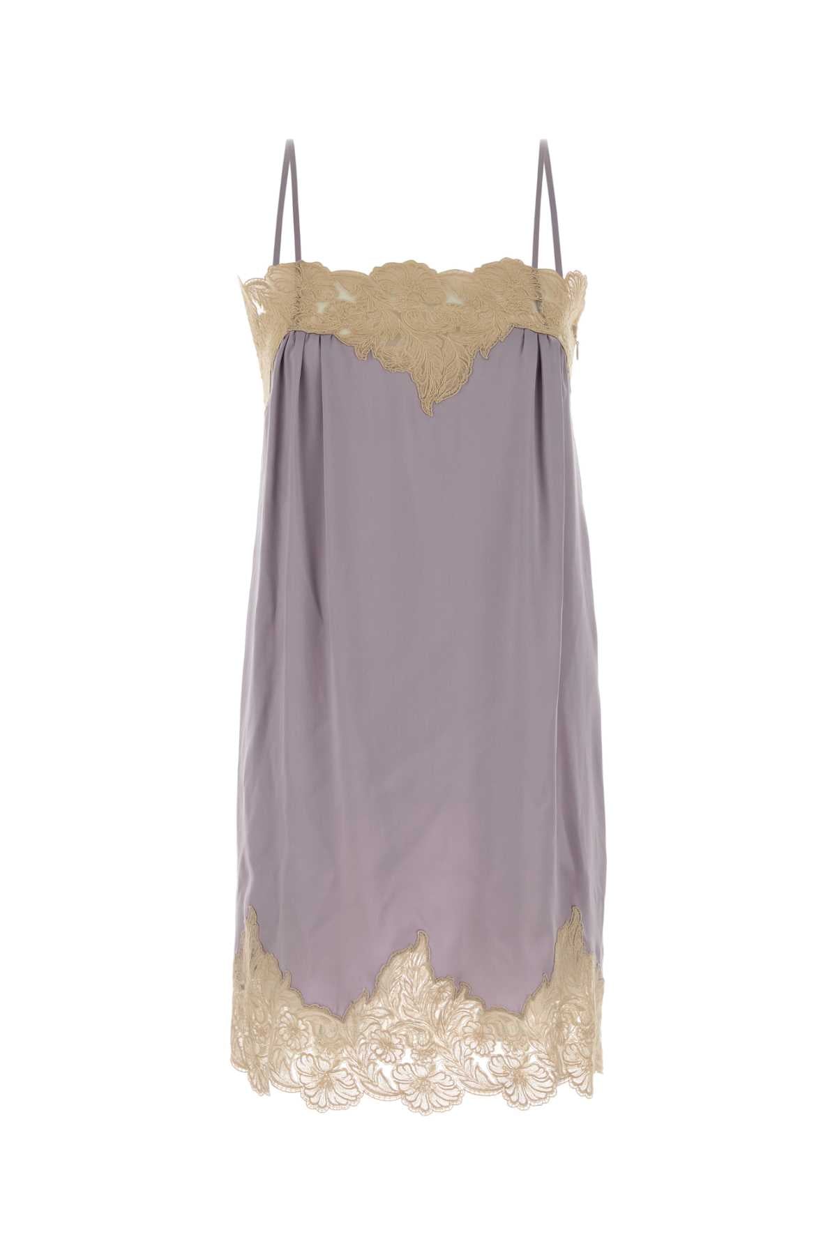 Chloe Women Lilac Satin Dress CHLOE