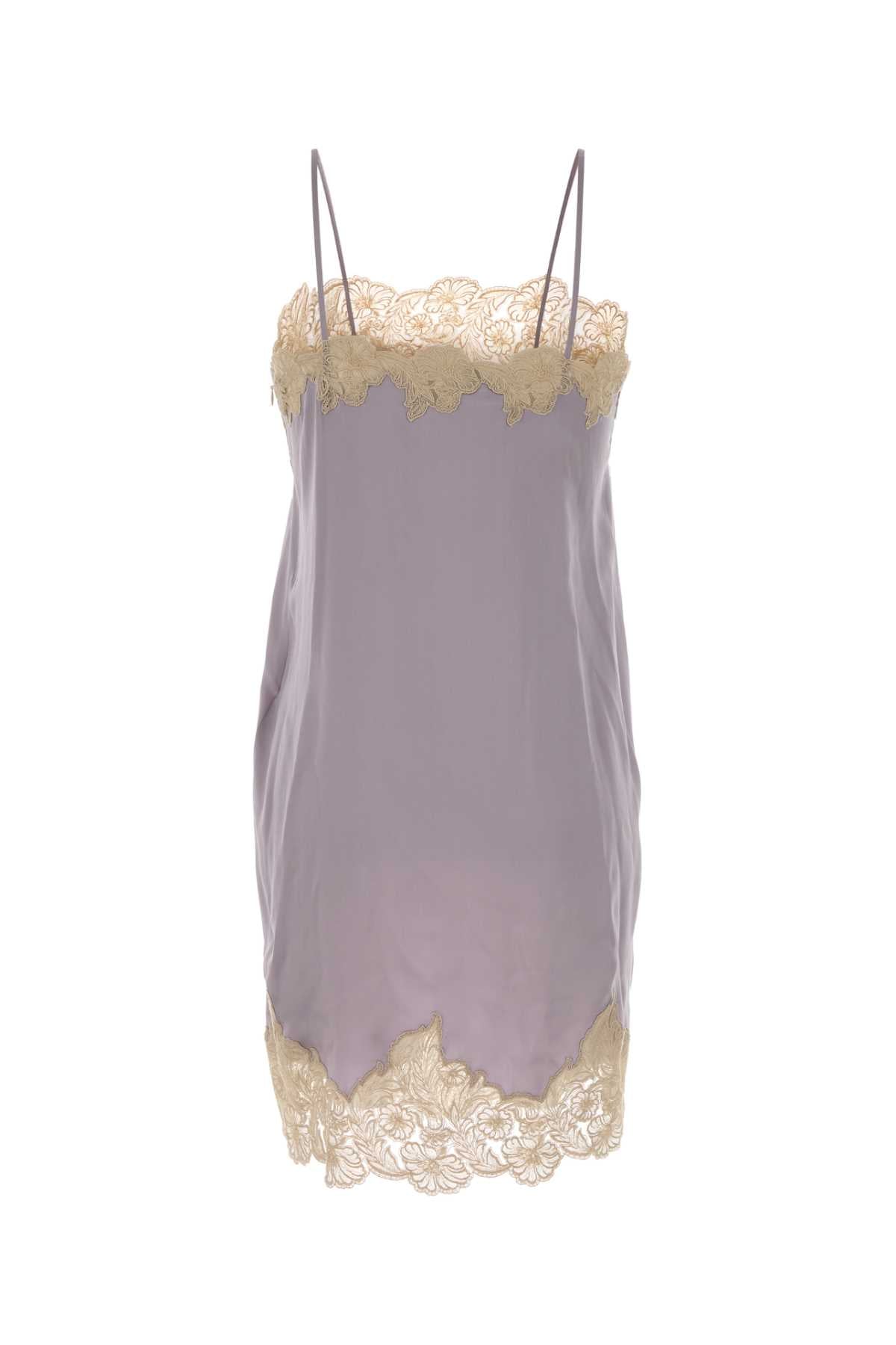 Chloe Women Lilac Satin Dress CHLOE