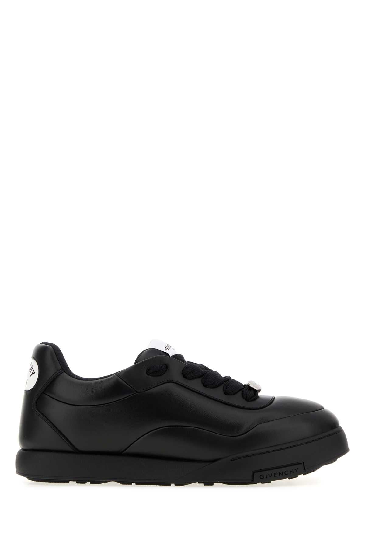 Givenchy Men Black Nappa Leather Givenchy Puffy Yard Sneakers GIVENCHY